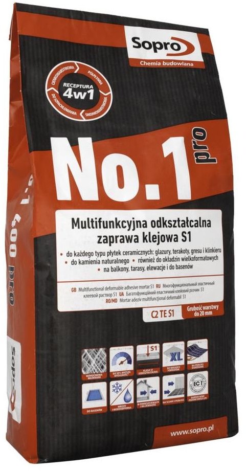 Sopro Zaprawa klejowa NO 1 PRO 5 KG