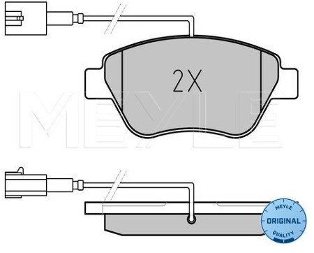 Wulf Gaertner Autoparts Zestaw klocków hamulcowych, hamulce tarczowe Wulf Gaertner Autoparts 025 237 0617/W