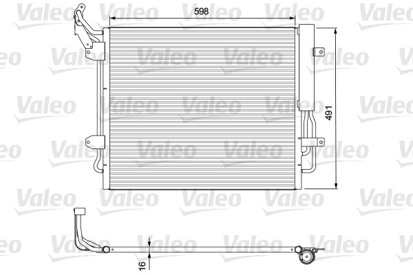 VALEO skraplacz 814157