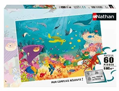 Nathan Puzzle dziecięce - Puzzle 60 p - Zwierzęta oceanów - Od 6 lat - 86569 4005556865697