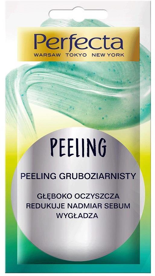 Perfecta Peeling gruboziarnisty głęboko oczyszcza redukuje nadmiar sebum wygładza 8ml