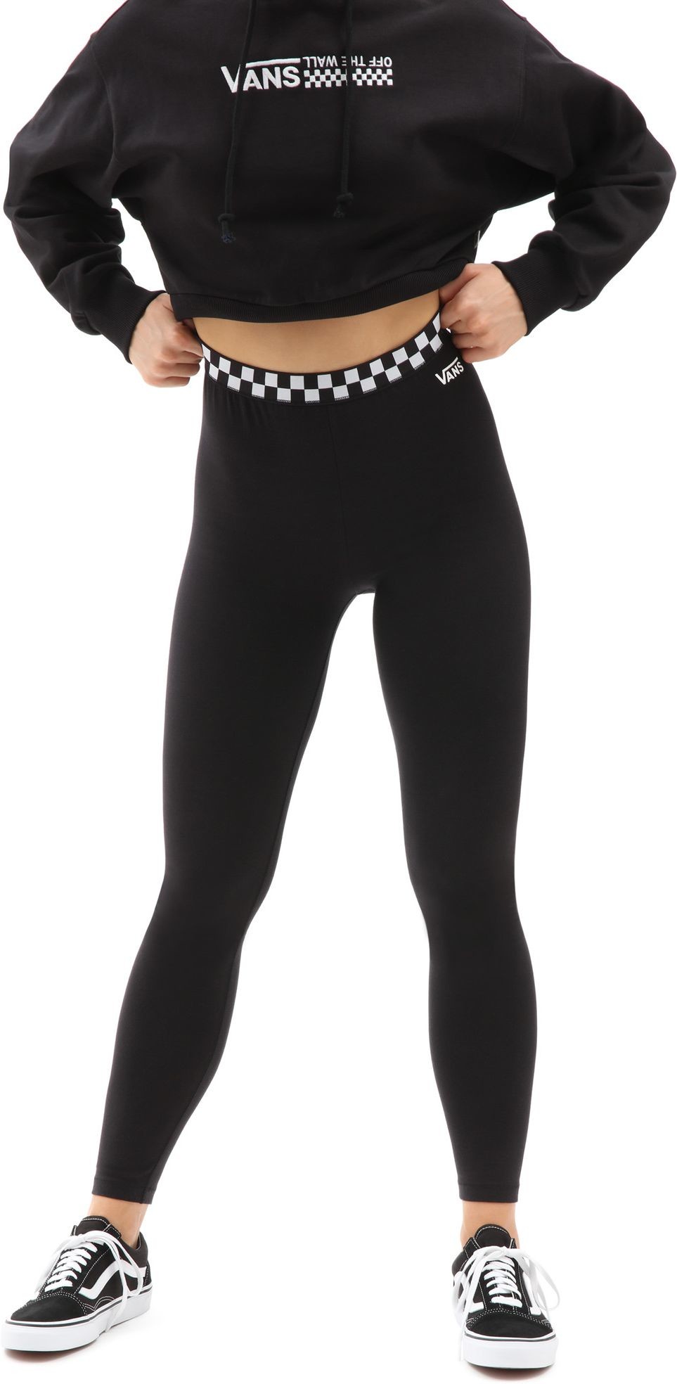 Vans legginsy damskie BLADEZ CHECK LEGGING Black