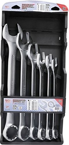 BGS zestaw kluczy płasko-oczkowy XXL, 34  50 MM, 6-częściowy, 1 sztuki, 32400