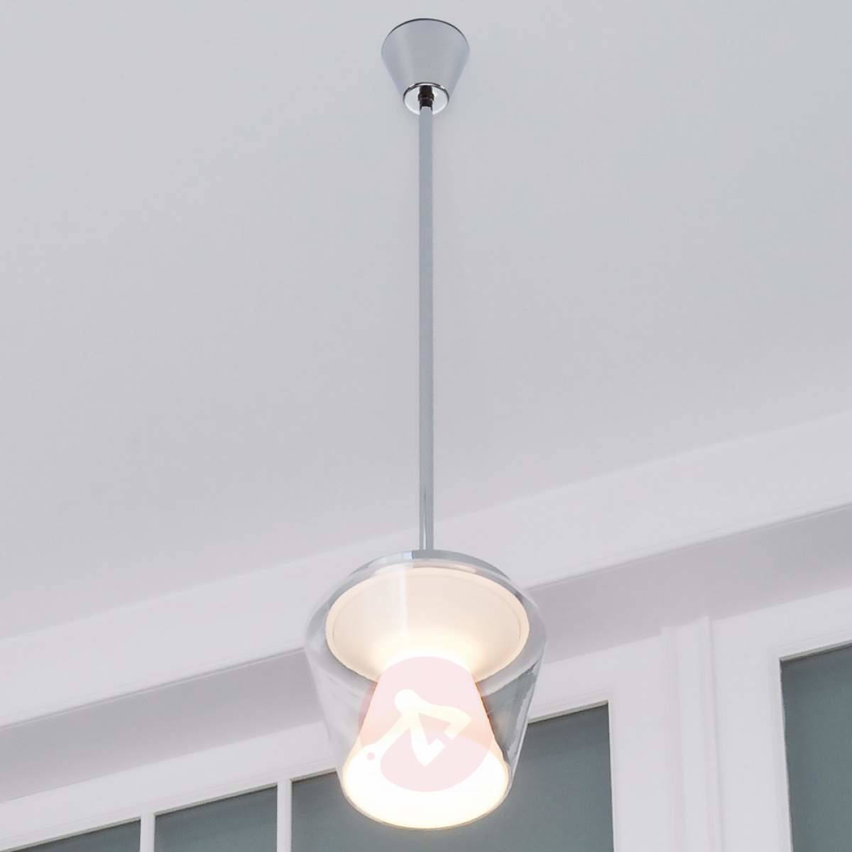 Lampa wisząca LED Annex z kloszem szklanym