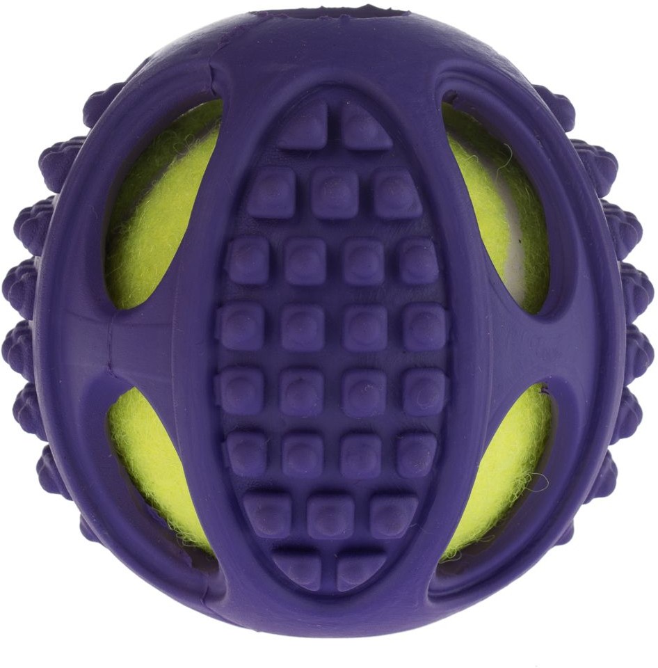 Bitiba Tenisowa piłka dla psa 2 w 1, M - 2 sztuki, 10 cm