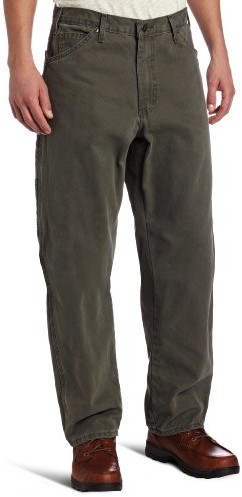 Dickie's Dickies du336 szlifowana kaczka Carpenter Jean, zrelaksowany, , 42W / 30L, , DU336-Moss Green-42x30