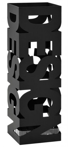 Czarny designerski stojak na parasole M9-R09