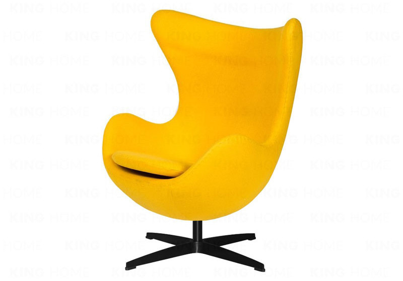 King Home Fotel 83x107x72cm Egg wełna żółty JH-026.ZOLTY.36.B