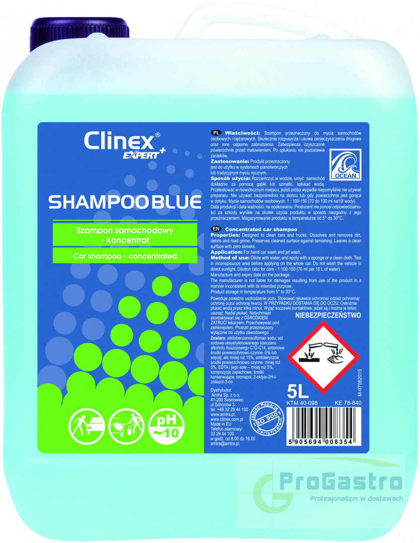 Clinex Nanochem Clinex Expert + Shampoo Blue 20 l
