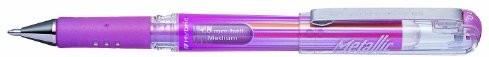 Pentel K230-MDO Hybrid Gel Metallic Grip DX ink roller przy użyciu atramentu pigmentowego, opakowanie 12 szt K230-MP