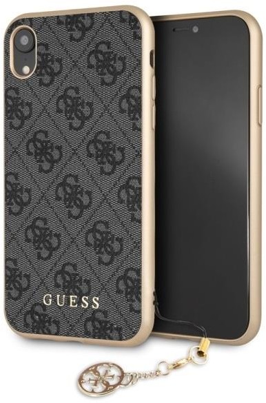 Guess 4G Charms Collection - Etui iPhone XR z zawieszką szary GUHCI61GF4GGR