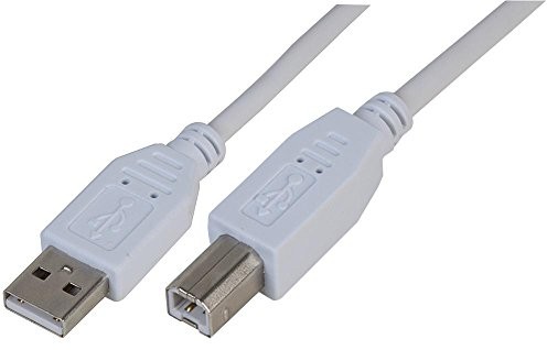 Pro Signal Pro Signal PSG91450 przewód, USB2.0 A męski do B męski, biały, 5 m PSG91450