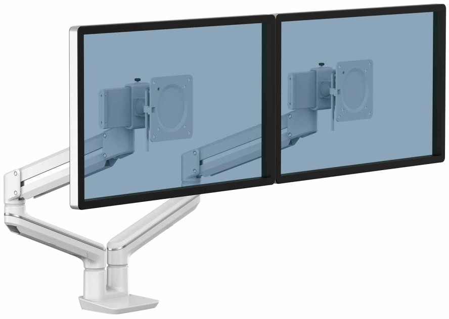 Fellowes Ramię na 2 monitory TALLO białe 8614701