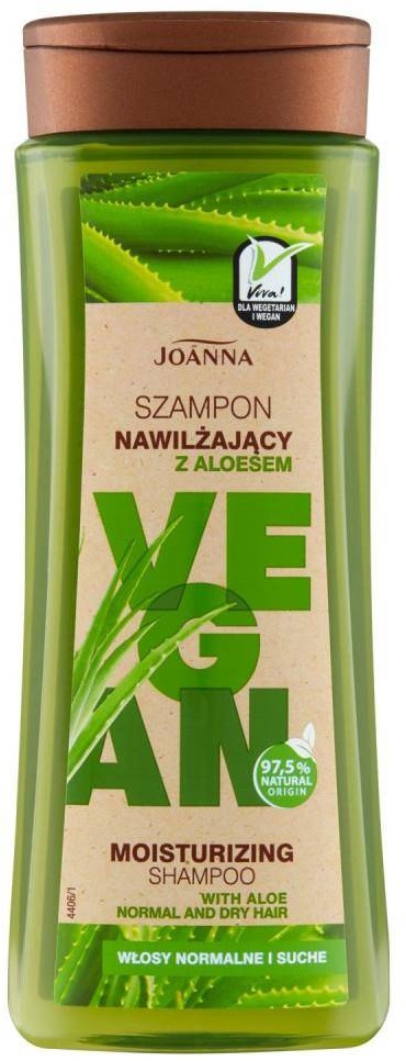 Joanna Vegan Moisturizing Shampoo szampon nawilżający z aloesem 300ml 93874-uniw