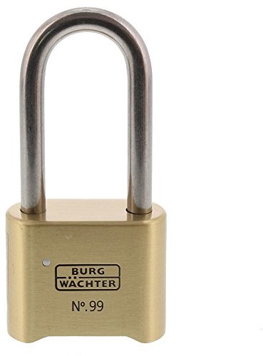 Burg Wächter Burg-Wächter skrzynka na zwykłym papierze (zamek szyfrowy, grubość 7,9 MM do prasowania, 4 zahlenrollen, 1 klucze, mosiądz, No. 99, 99 Ni 50 HB 65 SB