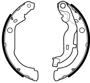 Delphi Zestaw szczęk hamulcowych LS2127