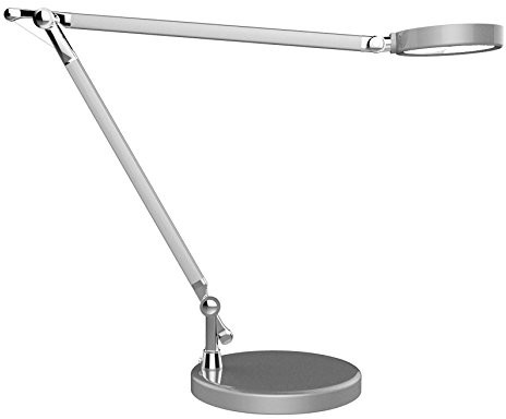 Unilux LED lampa biurkowa Senza 2.0 lampa biurkowa wysoka skuteczność świetlna 3 temperatury barwne i 3 poziomy jasności przyciemniana Touch ramienia odchylnego 400092054