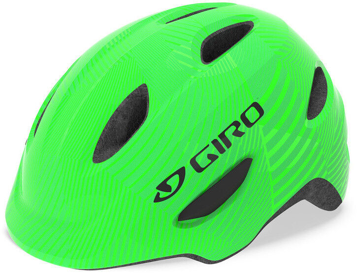 Giro Scamp MIPS Kask rowerowy Dzieci, green/lime lines XS 45-49cm 2020 Kaski dla dzieci 200166-013