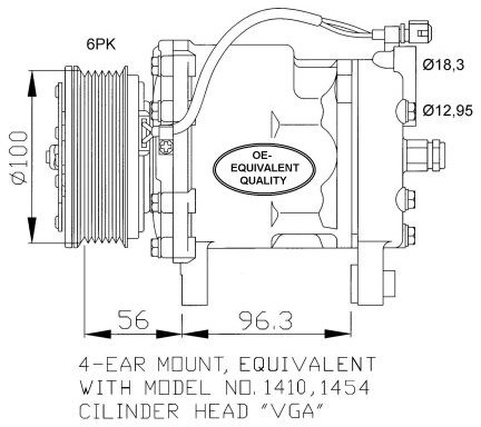 NRF Kompresor, klimatyzacja NRF 32065