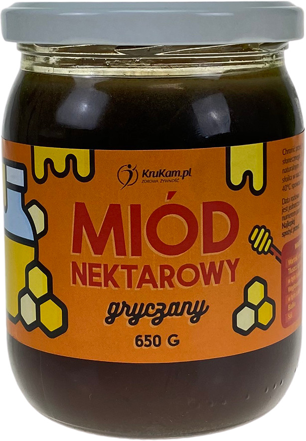 KruKam Miód nektarowy gryczany 650g