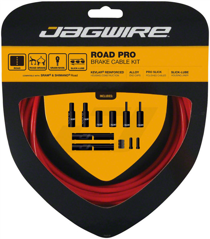 JAGWIRE Zestaw linek i pancerzy Road Pro czerwony PCK204