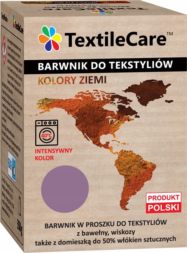 TextileCare Barwnik 350g Farba do ubrań Śliwka