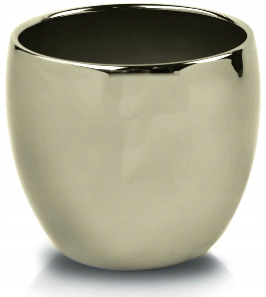 Osłonka Ceramiczna Lustrzana Złota Glamour 17 cm