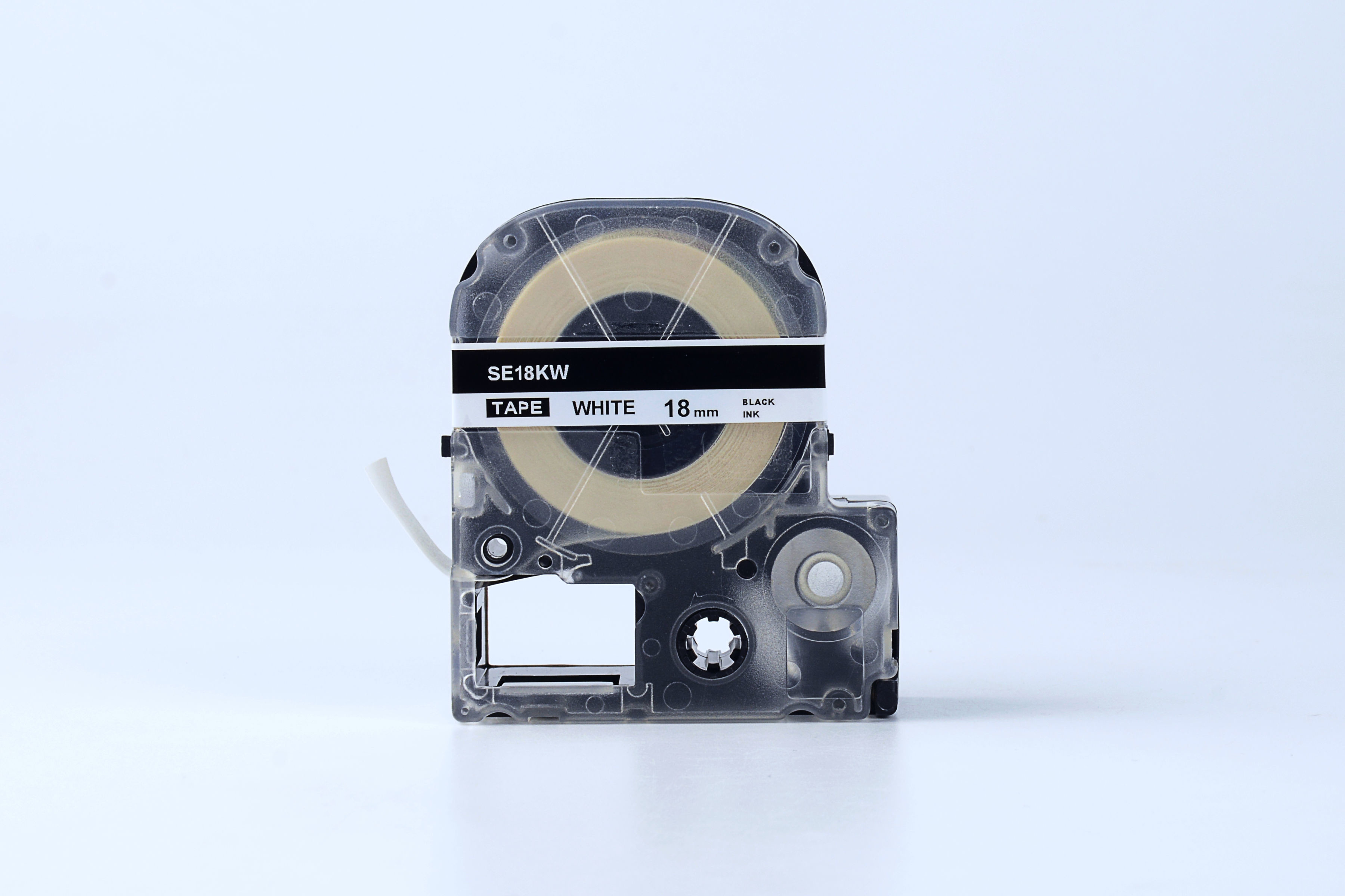 Epson SE18KW, 18mm x 8m, czarny druk / biały podkład, taśma zamiennik