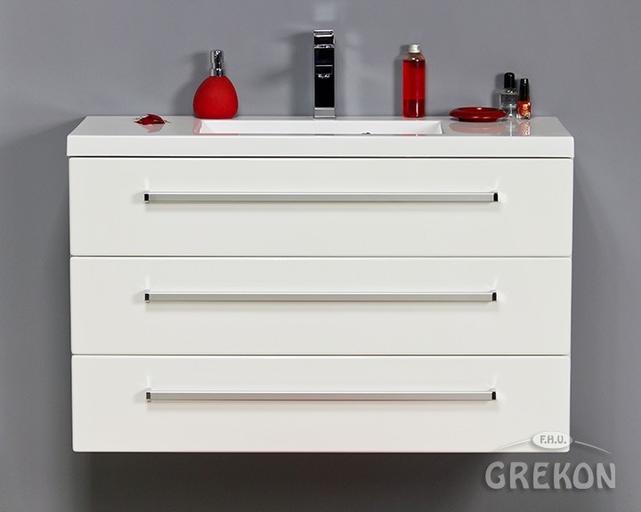 Gante Szafka z umywalką ceramiczną 100/39/3 Clever seria Fokus B FKS-B-U100/39/3 Clever