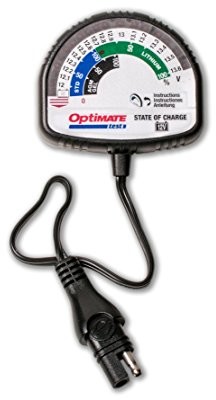 Optimate OptiMate 507840 TecMate Tester TS126N, tester stanu naładowania - wszystkie akumulatory ołowiowo-kwasowe 12 V i 12,8 V / 13,2 V, czarne TS126N