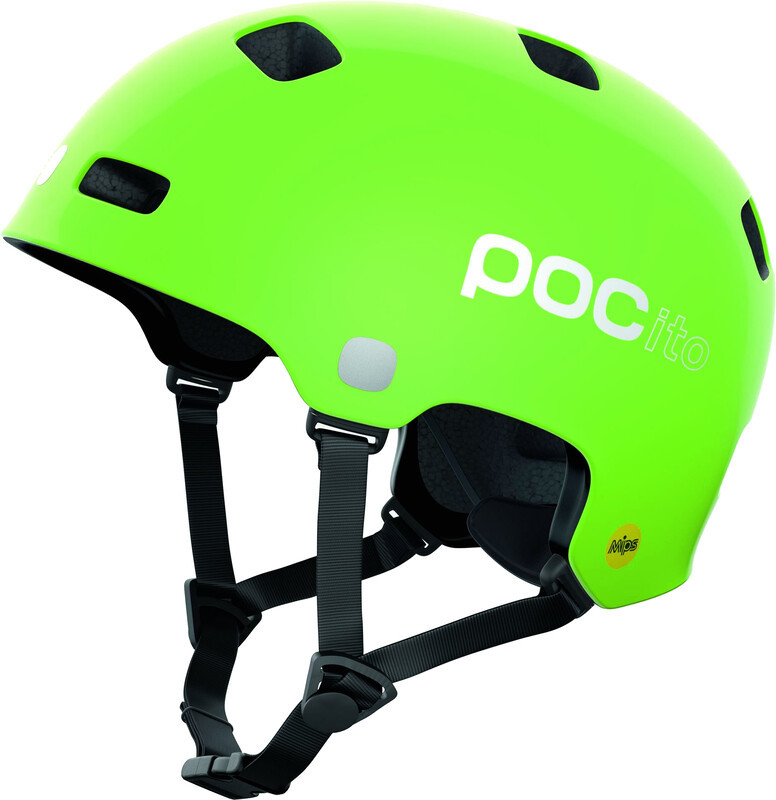 POC POCito Crane MIPS Helmet Kids, fluorescent yellow/green 55-58cm 2021 Kaski dla dzieci PC105708234MLG1
