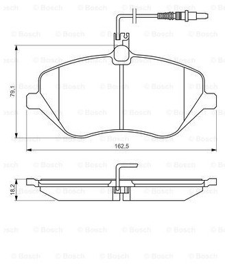 Bosch Zestaw klocków hamulcowych, hamulce tarczowe 0 986 494 484