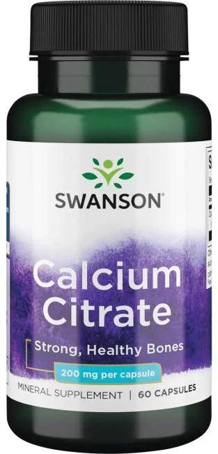 SWANSON Calcium Citrate 200 mg (60 kaps.)