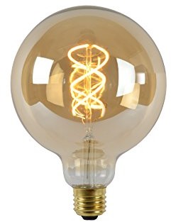 Lucide LEDbulb-lampka-średnica 12,5 cm-leddim. - 1 X 5 W 2200 K, szkło, E27, 5 W, Amber, 1 x 1 x 17.5 cm 49033/05/62