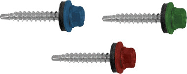 Koelner Wkręty farmerskie z podkładką 4,8 x 35 mm RAL 8019, opakowanie 250 szt O