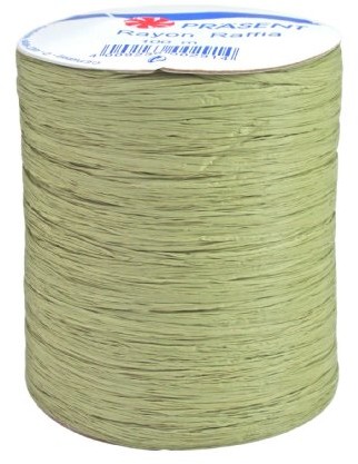 Unbekannt Present - RAYON RAFFIA Bastband - oliwkowa - cewka 100 m 133-621