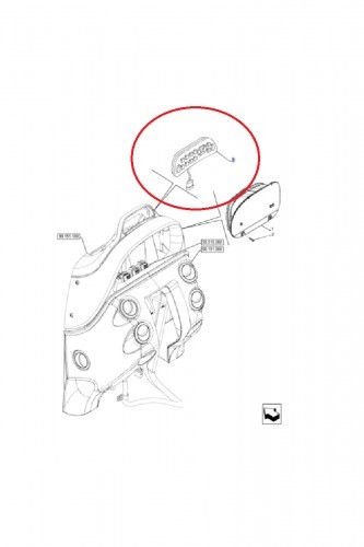 NEW HOLLAND CASE Panel sterujący - klawiatura CNH 48017905 48017905