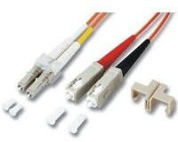 Mcab Patchcord światłowodowy, DUPLEX, LC-SC, OM3, 50/125, LSZH, 7.5 m zielony 70 (7003311)