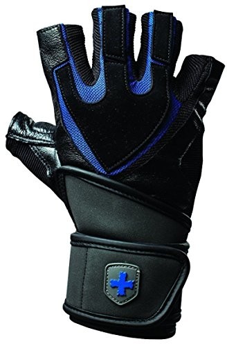 Harbinger męskie rękawiczki Fitness Training Grip Wrist Wrap, czarny, L 360128