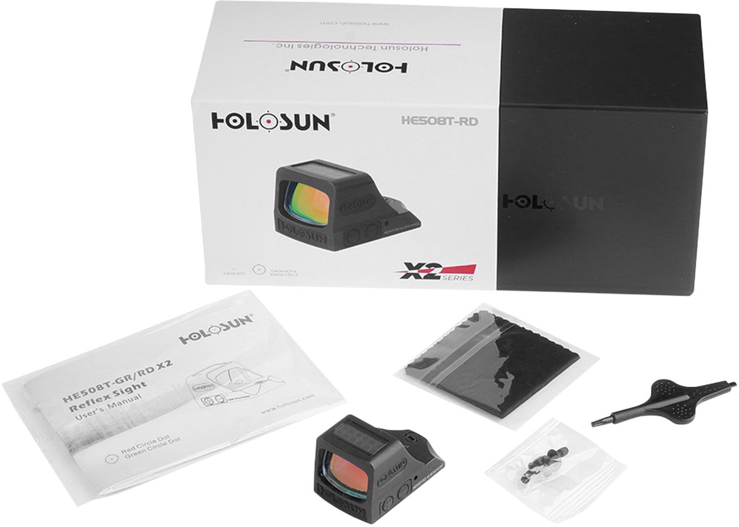 Holosun Kolimator Holosun HE508T X2 Elite Micro Red Dot 542-030