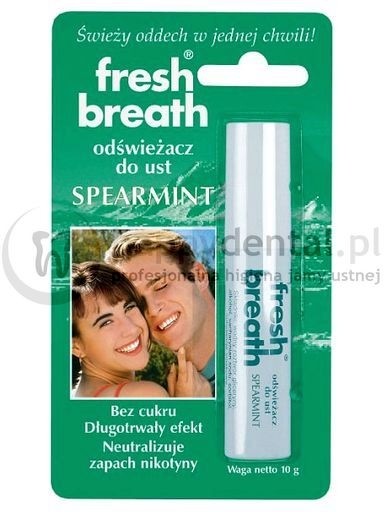 Rada FRESH BREATH 10g odświeżacz do jamy ustnej (do ust) spearmint (ZIELONY)