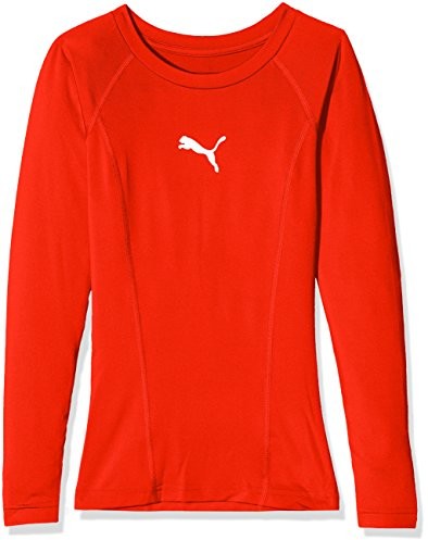 Puma PUMA męska ligi Base Layer Tee LS Jr Shirt, czerwony, 116 655921 01