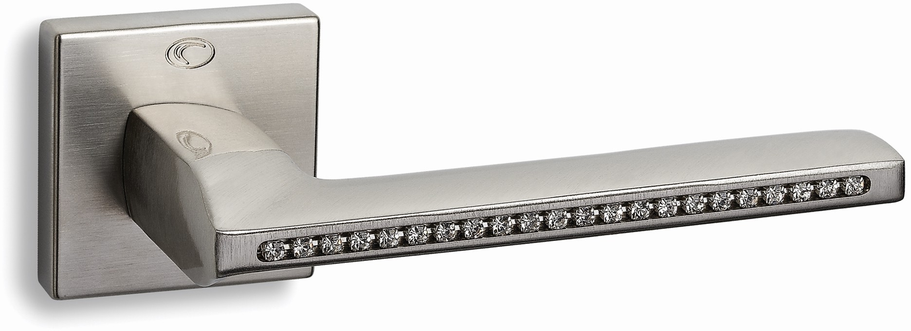 Convex KLAMKA 1125 NA ROZECIE KWADRATOWEJ NIKIEL SATYNA SWAROVSKI ELEMENTS 15-331