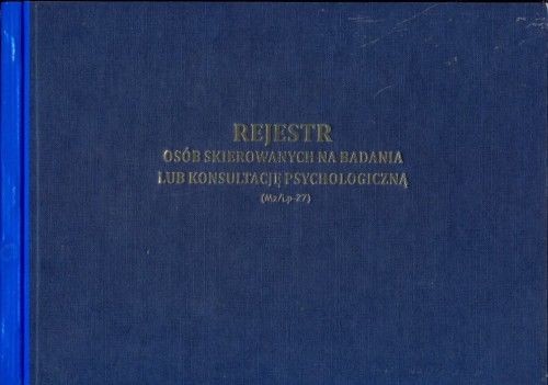 Firma krajewski Rejestr osób skierowanych na badania lub konsultację psychologiczną [Mz/Lp-27] Mz/Lp-27