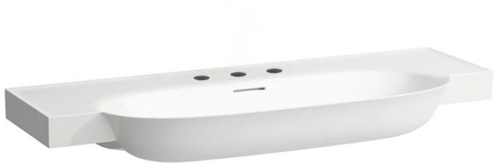 Laufen The New Classic Umywalka wisząca lub meblowa z 3 otworami na baterię 100x48 cm z przelewem biała H8138580001081