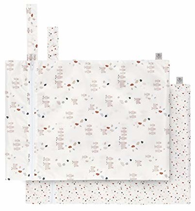 Lassig Torba na nos wielokrotnego użytku 2 sztuki/Wet Bag 2 szt. kropki/Sheep