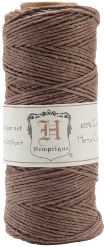 Hemptique hemptique konopie żyłki Szpula 9,1 kg 205 'Dark brązowy, inne, wielokolorowy hs20co dark brown