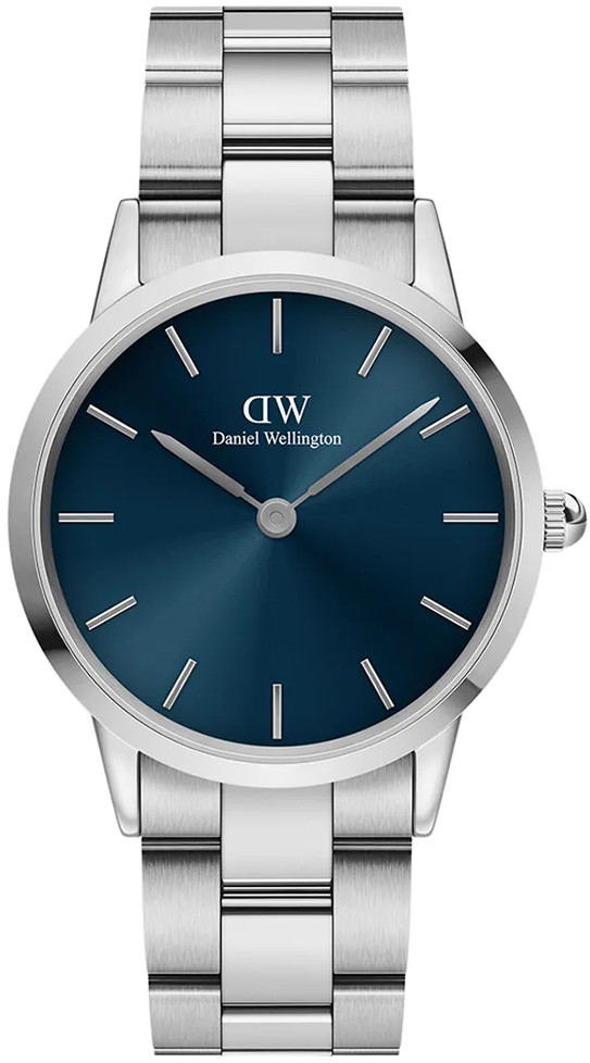 Daniel Wellington Zegarek DW00100458 Iconic Link Arctic 36mm Dark Blue -