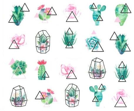 Allepaznokcie Naklejki wodne do paznokci Nr BN 1762