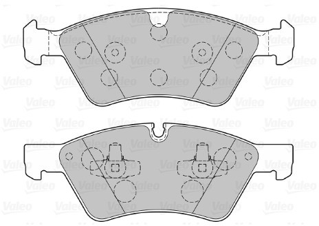 VALEO Zestaw klocków hamulcowych, hamulce tarczowe 301107